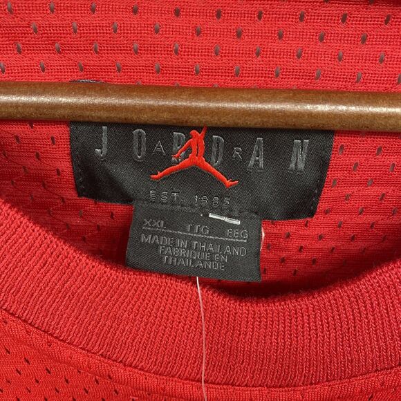 NEW XXL Nike Air Jordan Jumpman Classic Wings Mesh Jersey Red BQ8479-687 - Picture 6 of 9